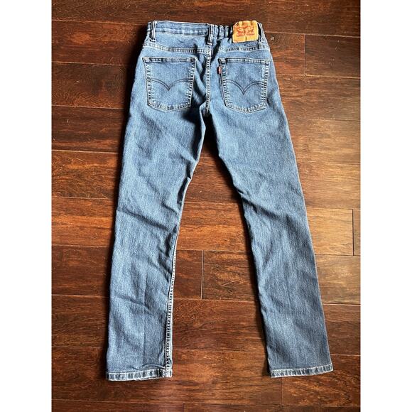 Levi’s 511 Teen Boys Stretch 16Reg W28 L30 Adjustable Waistband Med/Dark Wash - Picture 4 of 5